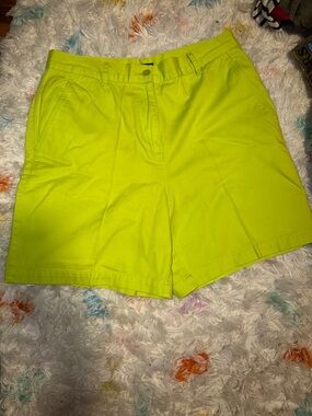 Ralph Lauren Neon Lime Women's Bermuda Shorts
